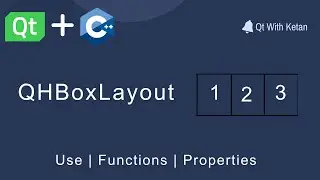 Qt C++ GUI Application Tutorial | Qt QHBoxLayout | How to use QHBoxLayout