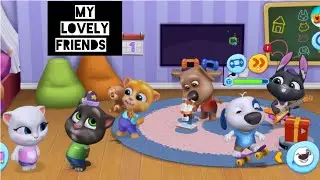 my talking friends playing together 😸🐶🐰