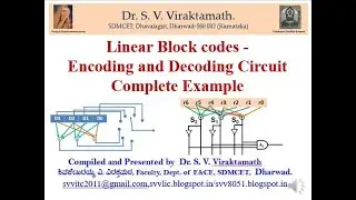 Linear Block codes - Encoding and Decoding Circuit Complete Example