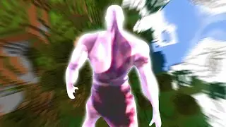 Kratos Falls Into Minecraft