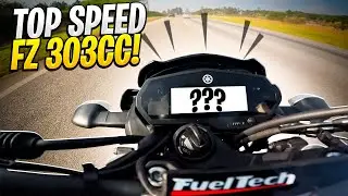 TOP SPEED DA FZ25 COM 303cc - EM BUSCA DOS 200km/h