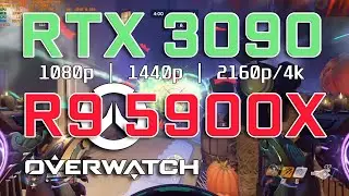 Overwatch RTX 3090 & Ryzen 9 5900X - 1080p 1440p 4k - Epic Settings