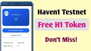Haven1 Tesnet airdrop 60M H1 Token reward || ফ্রি airdrop