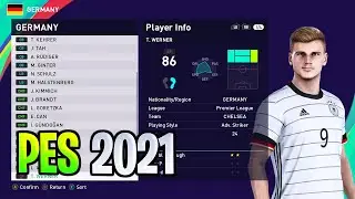 GERMANY Players Ratings & Faces | PES 2021