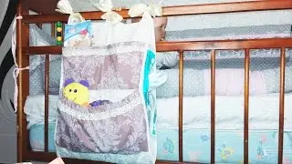 Как сшить органайзер для детской кроватки своими руками
