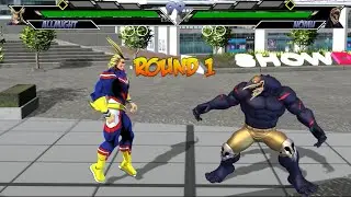 My Hero Academia Fan Made Game AllMight VS Nomu CPU gameplay