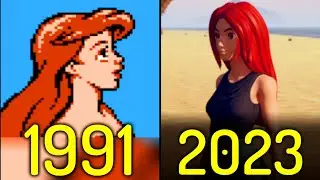 Evolution of The Little Mermaid Games 1991-2023