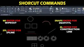 PART 4 - SHORTCUT COMMANDS IN AUTOACAD FOR BEGGINERS