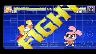 mugen Homer & Bart vs random X4 mugen random 5