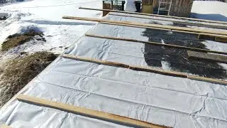 04 - Крыша НОВОГО крольчатника из баннера