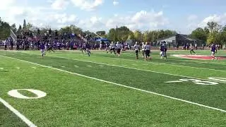 Jason loses the punt, picks it up and scores vs ES Raiders 2021