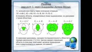 Информатика 8 класс.  Логические операции урок 2.
