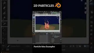 How to Animate Particles in Blender Grease Pencil Easily #shorts