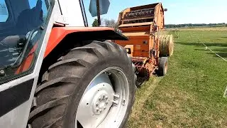 Pożniwny vlog, Massey Ferguson 3080 i prasowanie z Gallignani 2023
