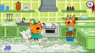 Три кота: Спокойной ночи | Развивающая игра мультик про котят Карамелька, Коржик и Компот | 3 кота