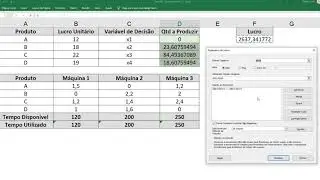 Como usar o Solver no Excel - Exemplo de Mix de Produção