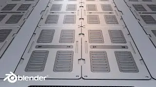 How to create Sci Fi Panels in Blender