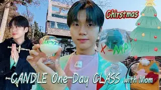 Christmas candle one-day class with mom. [Namyangju workshop experience, PyeongnaeHopyeong vlog]