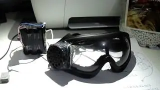 Óculos de proteção para airsoft ventilado com cooler!!! solução anti-embaçante.