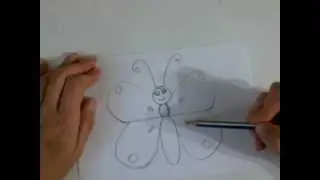 Рисуем быстро и просто.Как нарисовать Бабочку.