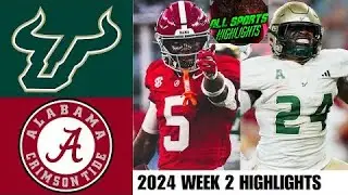 USF vs #4 Alabama Highlights Week 2 | 2024 College Football Highlights