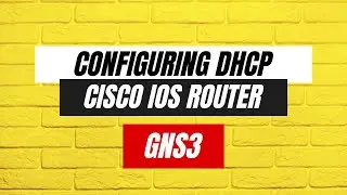 DHCP Configuration Lab Tutorial using GNS3 and Cisco IOS Router | Urdu/Hindi