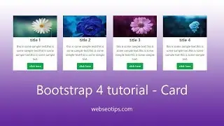 Bootstrap 4 Tutorial - Card