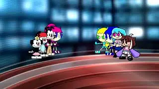 MUGEN 1.1 - Yakko, Dot, Zago, Wakko vs Sky, QT, Jumpscarez, Sago
