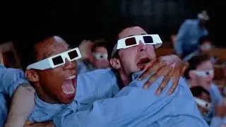 People Getting Scared at Theater