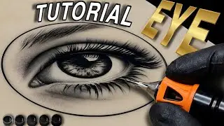 Realistic Eye Tattoo Tutorial Soft Smooth Portrait Tattoo Shading Techniques