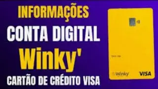 Urgente conta Winky bank maís cartão de crédito e empréstimo