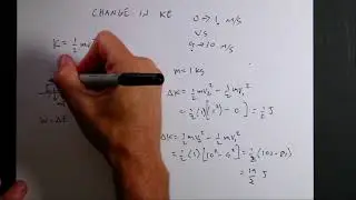 Why does change in kinetic energy depend on starting velocity?