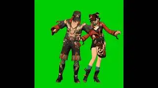 Freefire August Elite pass Male Female Bundle Green screen Video effect | Green screen memes