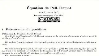 Équation de Pell-Fermat
