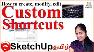 Sketchup - Tamil - How to Create Custom Shortcut keys