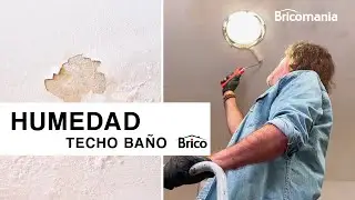 ¿Cómo arreglar la HUMEDAD en el TECHO del BAÑO? 🚽🚿 Soluciona el desconchado 🛠️ Bricomania