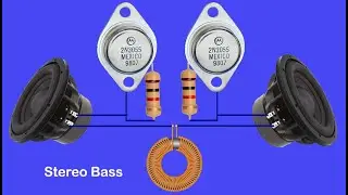 Simple Homemade Powerful Stereo /Heavy Bass Amplifier  How to Make Amplifier with Transistor 2N3055