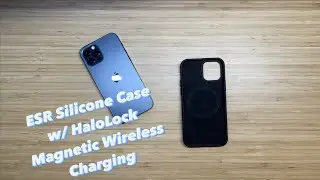 iPhone 12 Pro ESR Silicone Case w/ HaloLock Magnetic Wireless Charging (3rd Party MagSafe Case)