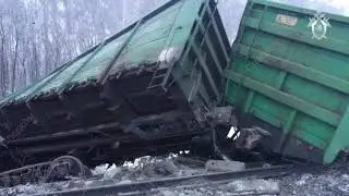 Сход вагонов в Абдулино