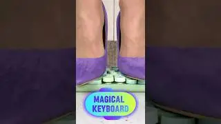 Pea vs. Magical Keyboard! High Heels Crushing Things! Oddly Satisfying ASMR
