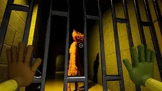 Orange Huggy Wuggy helped me + Cat Bee - Poppy Playtime: Chapter 3