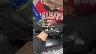 ✒️🖤 getting my first tattoo #shorts