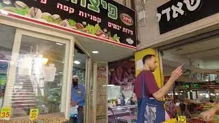 A walk through the market of Haifa, Israel on 2022-04-27 [4K]