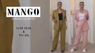 HUGE MANGO HAUL TRY-ON | NEW IN SPRING 2021
