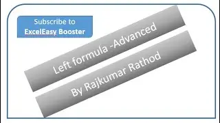 Advanced Left Formula - Text Category 6/7
