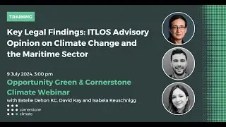 ITLOS Advisory Opinion on Climate Change and the Maritime Sector: Key Legal Findings