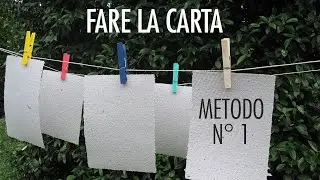 Handmade paper sheets from recycled paper - Method #1 | PAPERMAKING