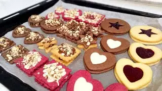 Valentines Day Gift//10 types of cookies from one dough//