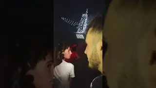 soirée feu d'artifice à Strasbourg avec des collègues à moi