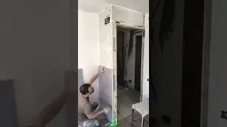 🔥 Drywall Pegado Directamente con Pasta de Agarre para Aplomar la Pared #pladur #reformas
